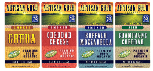 Artisan Gold Cheese labels